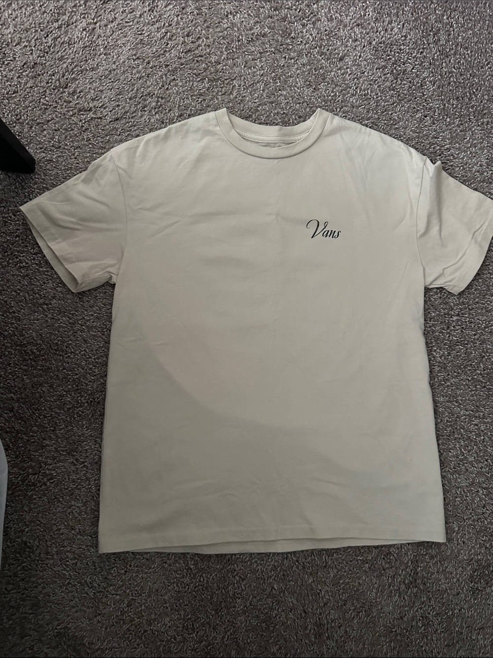 Vans Men’s Cream Short Sleeve Logo Tee